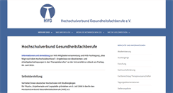 Desktop Screenshot of hv-gesundheitsfachberufe.de
