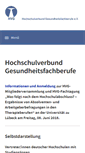 Mobile Screenshot of hv-gesundheitsfachberufe.de