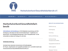 Tablet Screenshot of hv-gesundheitsfachberufe.de